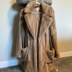Nine West Teddy Jacket in Tan